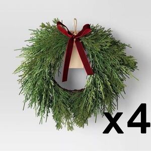 Christmas Draping Cedar Mini Wreath - Room Essentials™ - Set of 4